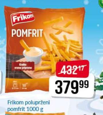 Frikom poluprženi pomfrit 1000 g