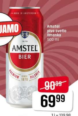 Amstel pivo svetlo limenka