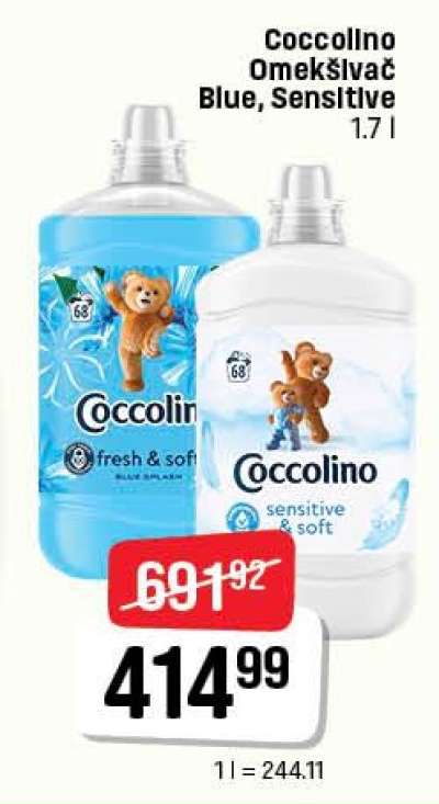 Coccolino omekšivač Blue, Sensitive