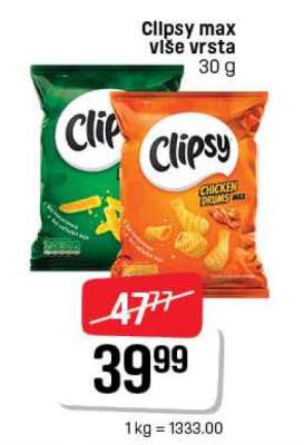 Clipsy max više vrsta