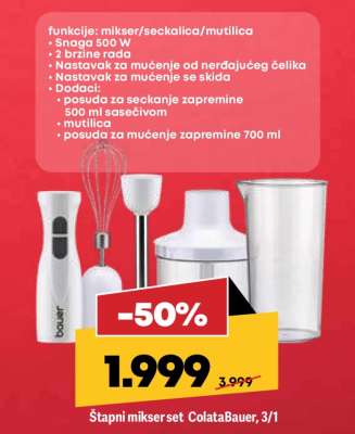 Štapni mikser set ColataBauer, 3/1