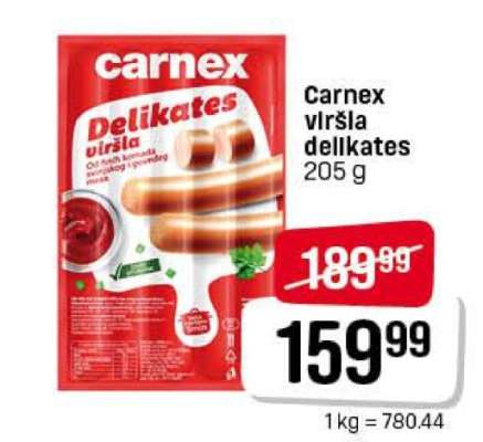 Carnex viršla delikates