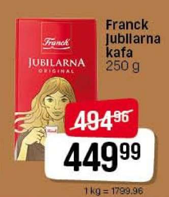 Franck Jubilarna kafa 250 g