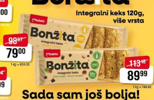 Bonžita Integralni keks 120g