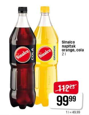 Sinalco napitak orange, cola