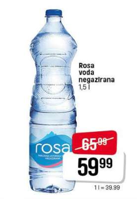ROSA voda negazirana