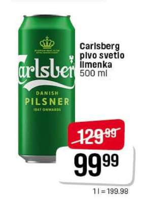 Carlsberg pivo svetlo limenka