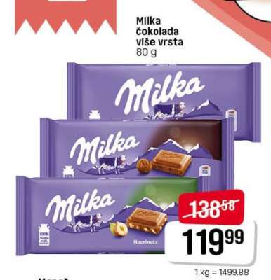 MILKA ČOKOLADA