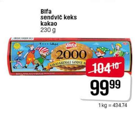 Bifa sendvič keks kakao