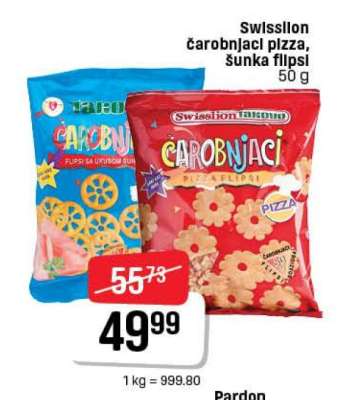 Swisslion čarobnjaci pizza, šunka flipsi