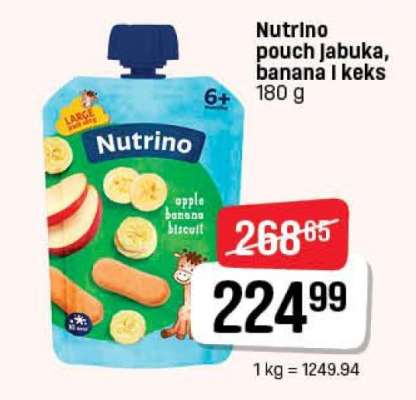 Nutrino pouch Jabuka, banana i keks