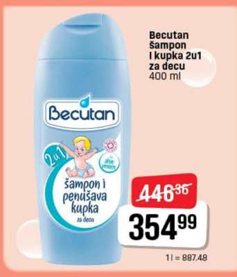 Becutan šampon i kupka 2u1 za decu