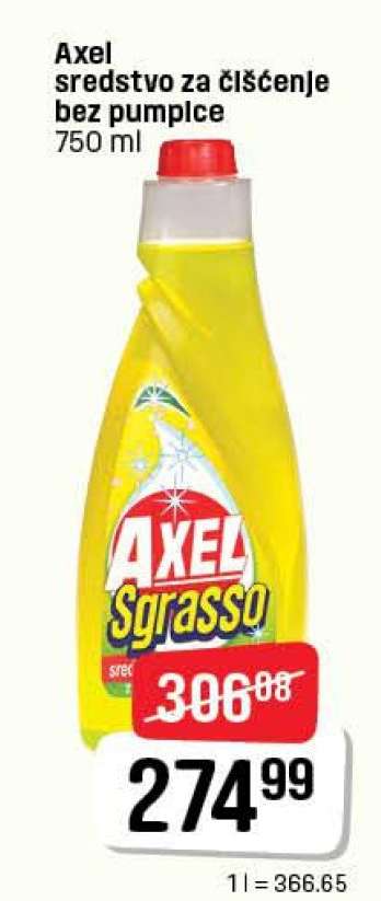Axel sredstvo za čišćenje bez pumpice