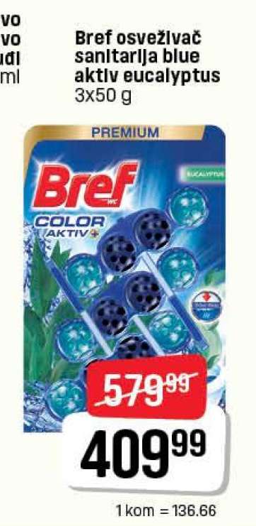 Bref osveživač sanitarija blue aktiv eucalyptus