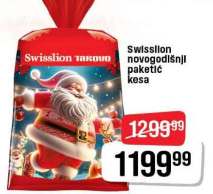 Swisslion novogodišnji paketić kesa