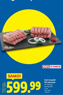 Svečí ćevapčići XXL pakovanje