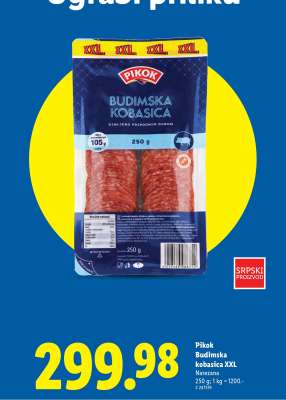 Pikok Budimska kobasica XXL