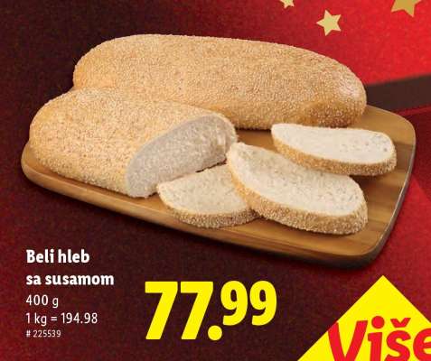 Beli hleb sa susamom