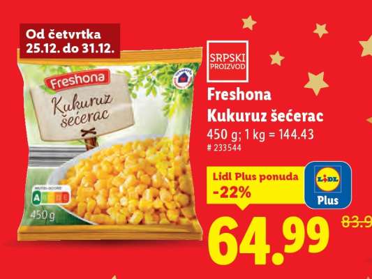 Freshona Kukuruz šećerac