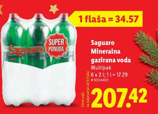 Saguaro Mineralna gazirana voda
