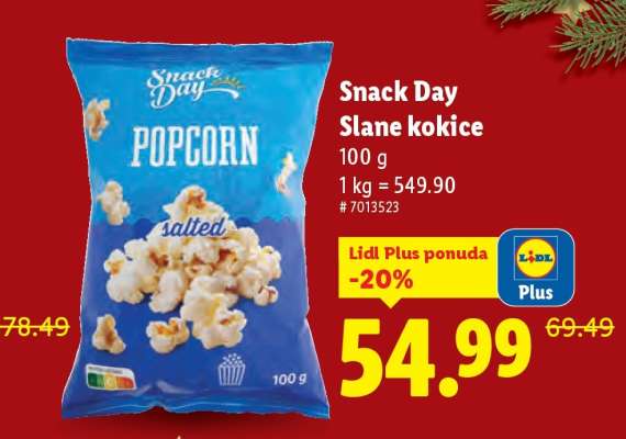 Snack Day Slane kokice