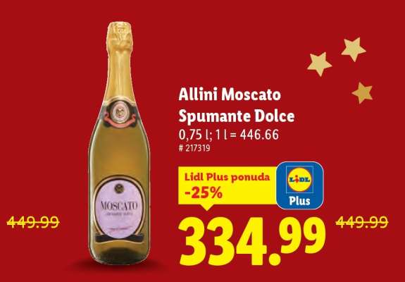 Allini Moscato Spumante Dolce