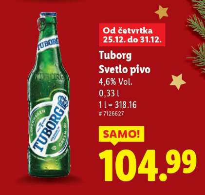Tuborg Svetlo pivo