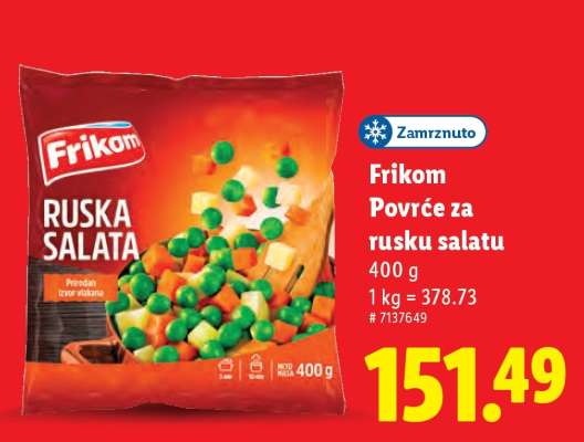 Frikom Povrće za rusku salatu