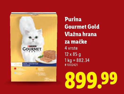 Purina Gourmet Gold vlažna hrana za mačke