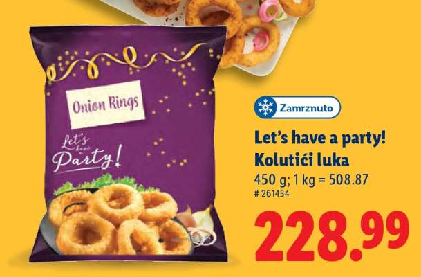 Let's have a party! Kolutići luka