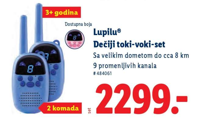 Lupilu Dečiji toki-voki-set