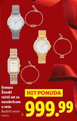 Esmara Ženski ručni sat sa narukvicom u setu