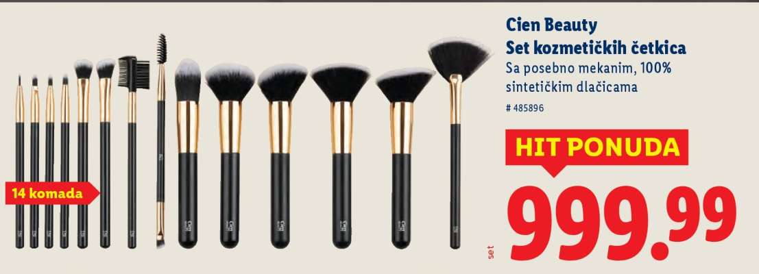 Cien Beauty Set kozmetičkih četkica