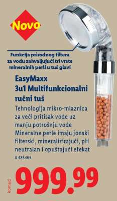EasyMaxx 3u1 Multifunkcionalni ručni tuš