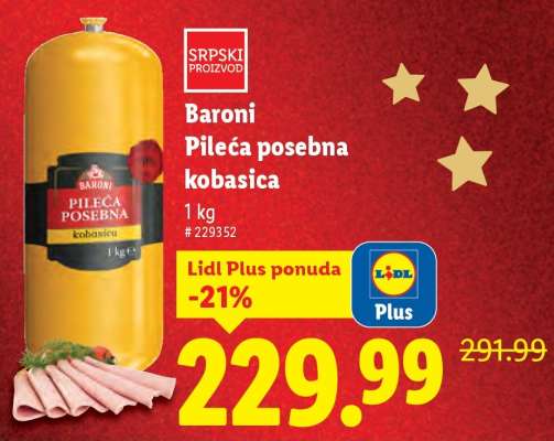 Baroni Pileća posebna kobasica