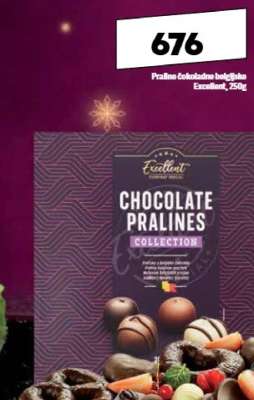 Praline čokoladne belgijske Excellent, 250g