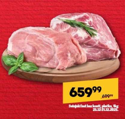 Svinjski but bez kosti, plećka, 1kg