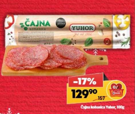 čajna kobasica Yuhor, 100g