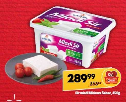 Sir mladi Mlekara Šabac 450g