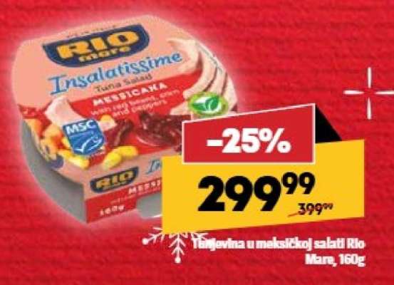 Tunjevina u meksičkoj salati Rio Mare, 160g