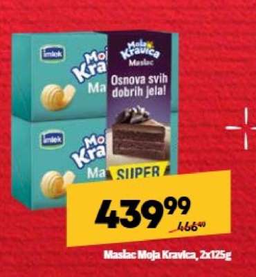 Maslac Moja Kravica, 2x125g