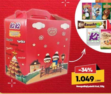 Novogodišnji paketić Kraš, 930g