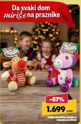 Plišana interaktivna igračka sa čokoladicama Windel