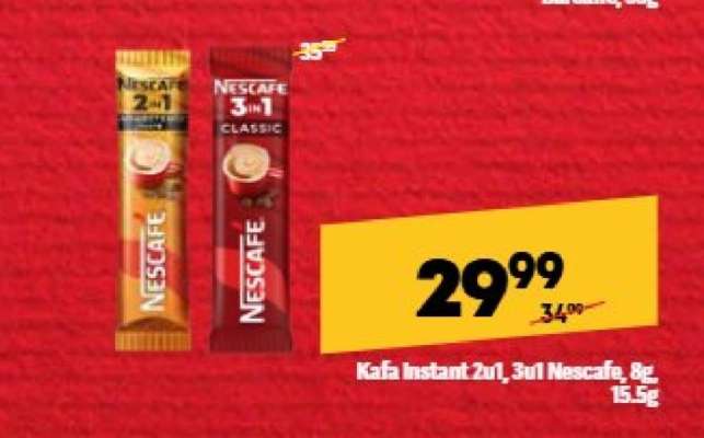 Kafa Instant 2u1, 3u1 Nescafe, 8g 15.5g