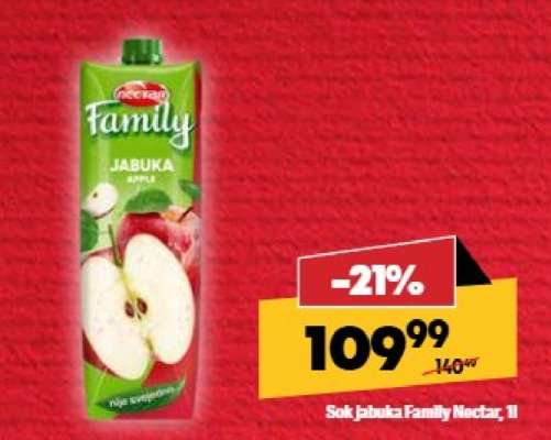 Sok jabuka Family Nectar, 1l