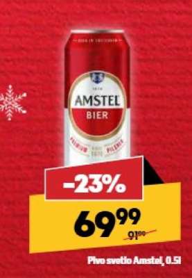 Pivo světlé Amstel, 0.5l