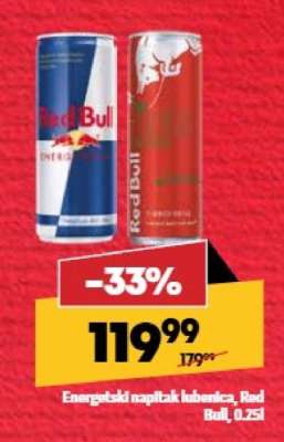 Energetski napitak lubenica, Red Bull, 0,25l