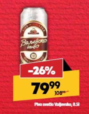 Pivo svetlo Valjevsko, 0.5l