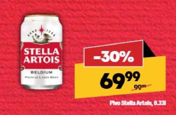 Pivo Stella Artois, 0.33l