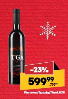 Vino crveno Tga za jug Tikveš, 0.75l